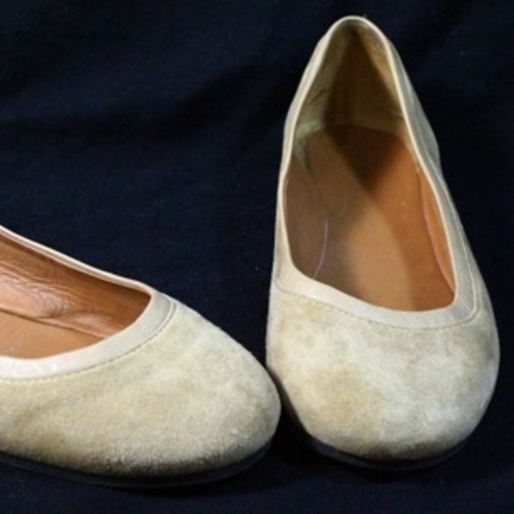 Givenchy Shoes - Givenchy Paris Tan Suede Ballet Flats Size 6.5